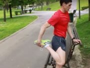 Estiramiento antes de correr