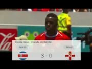 Selección de Costa Rica se despide con goleada a Irlanda